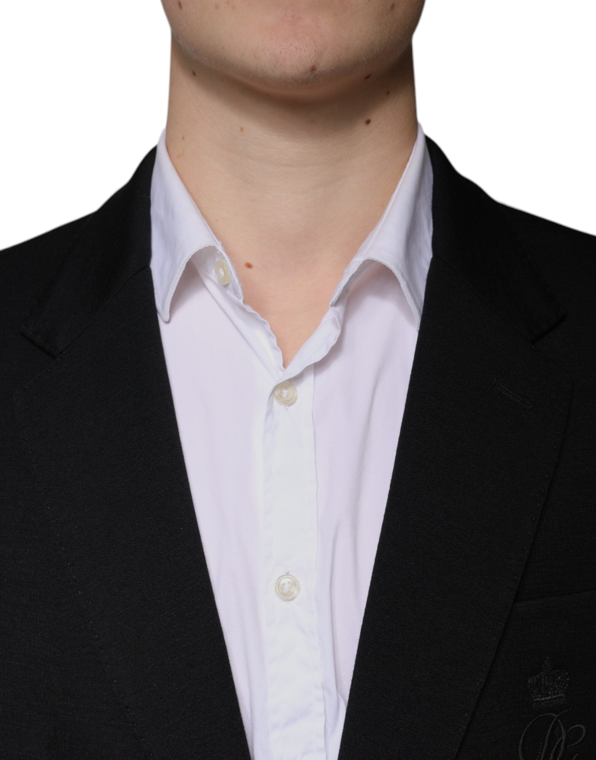 Dolce & Gabbana Black Wool Single Breasted Formal Men's Blazer