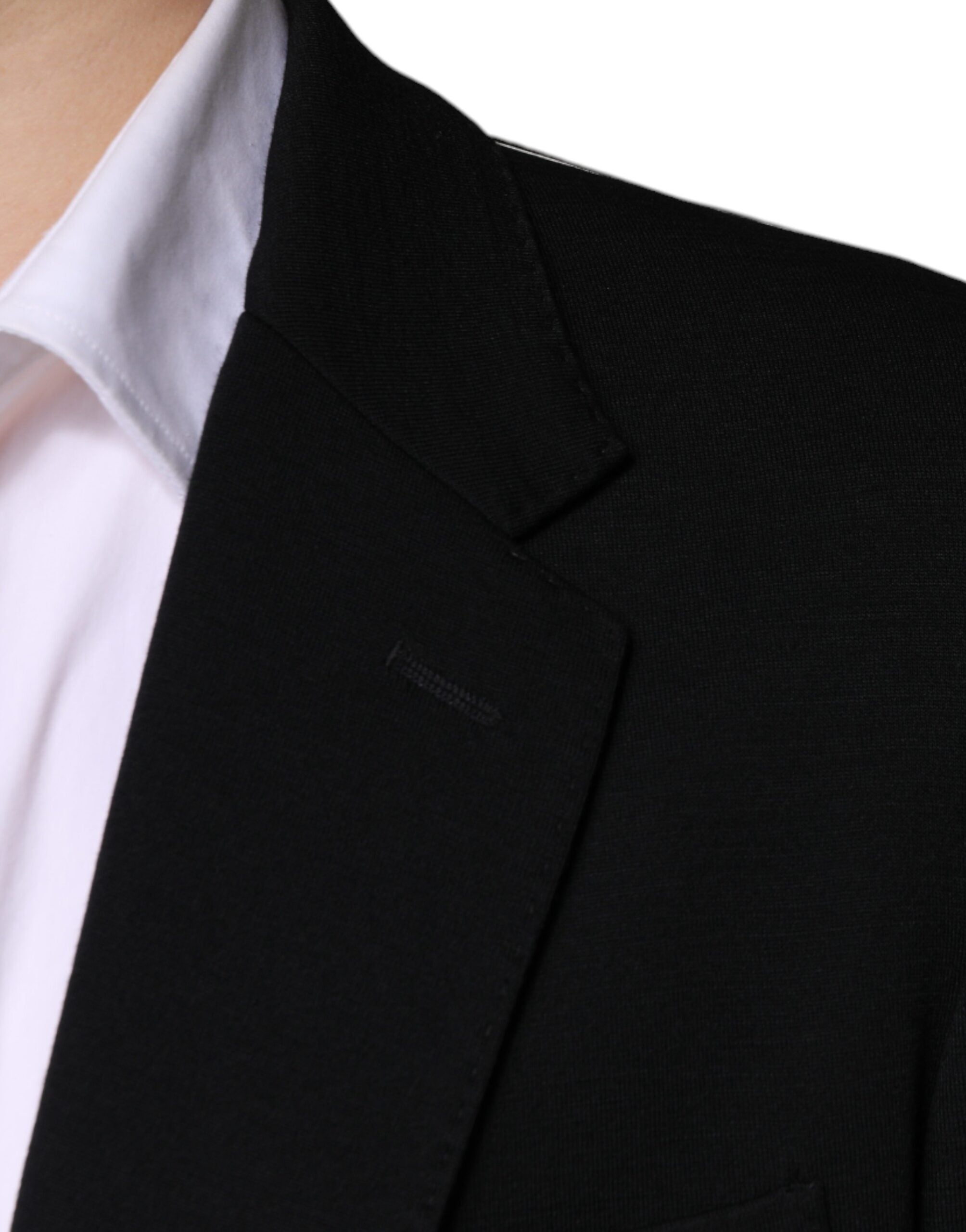Dolce & Gabbana Black Wool Single Breasted Formal Men's Blazer