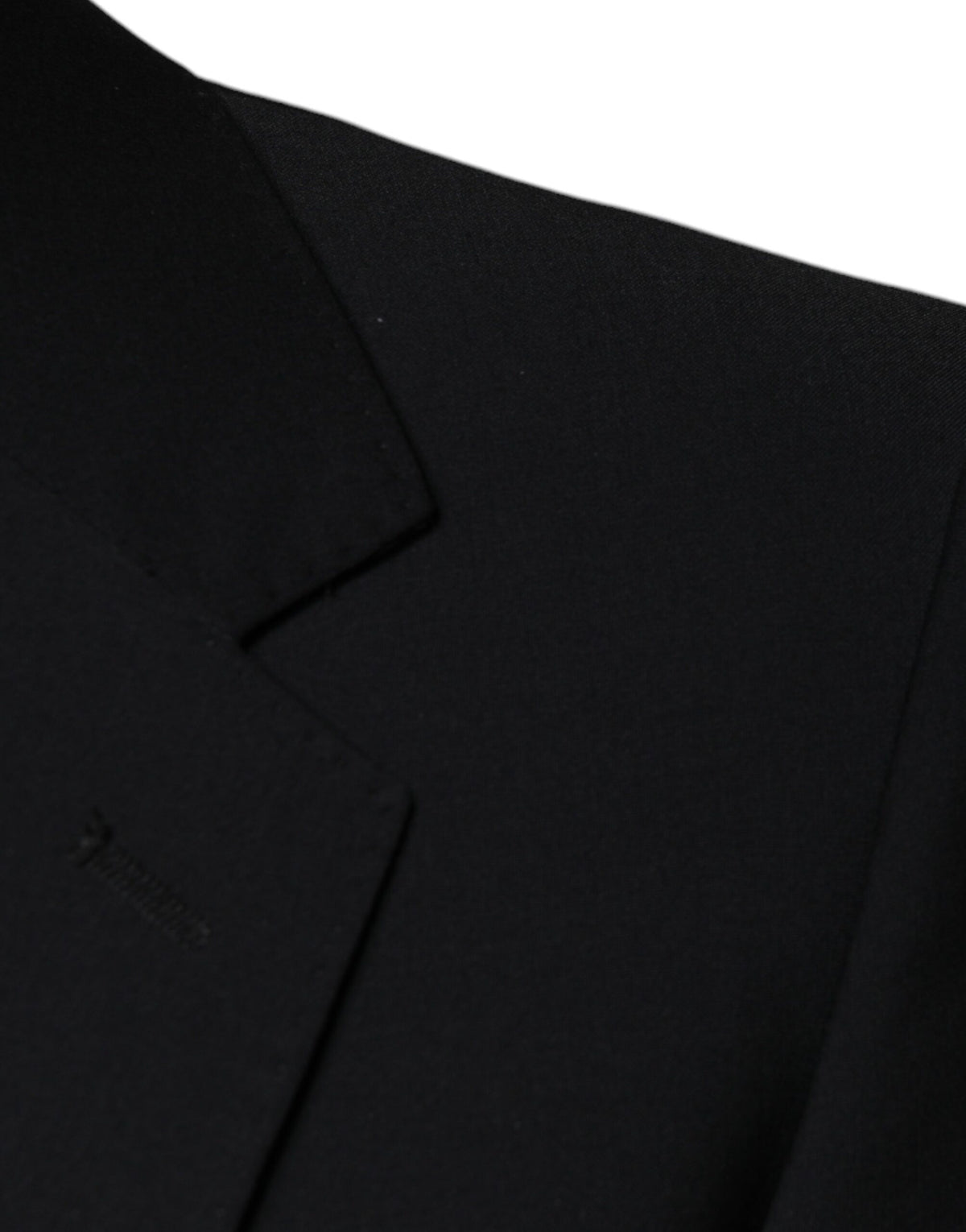 Dolce & Gabbana Black Wool 3 Piece Slim Fit Formal Men Men's Suit