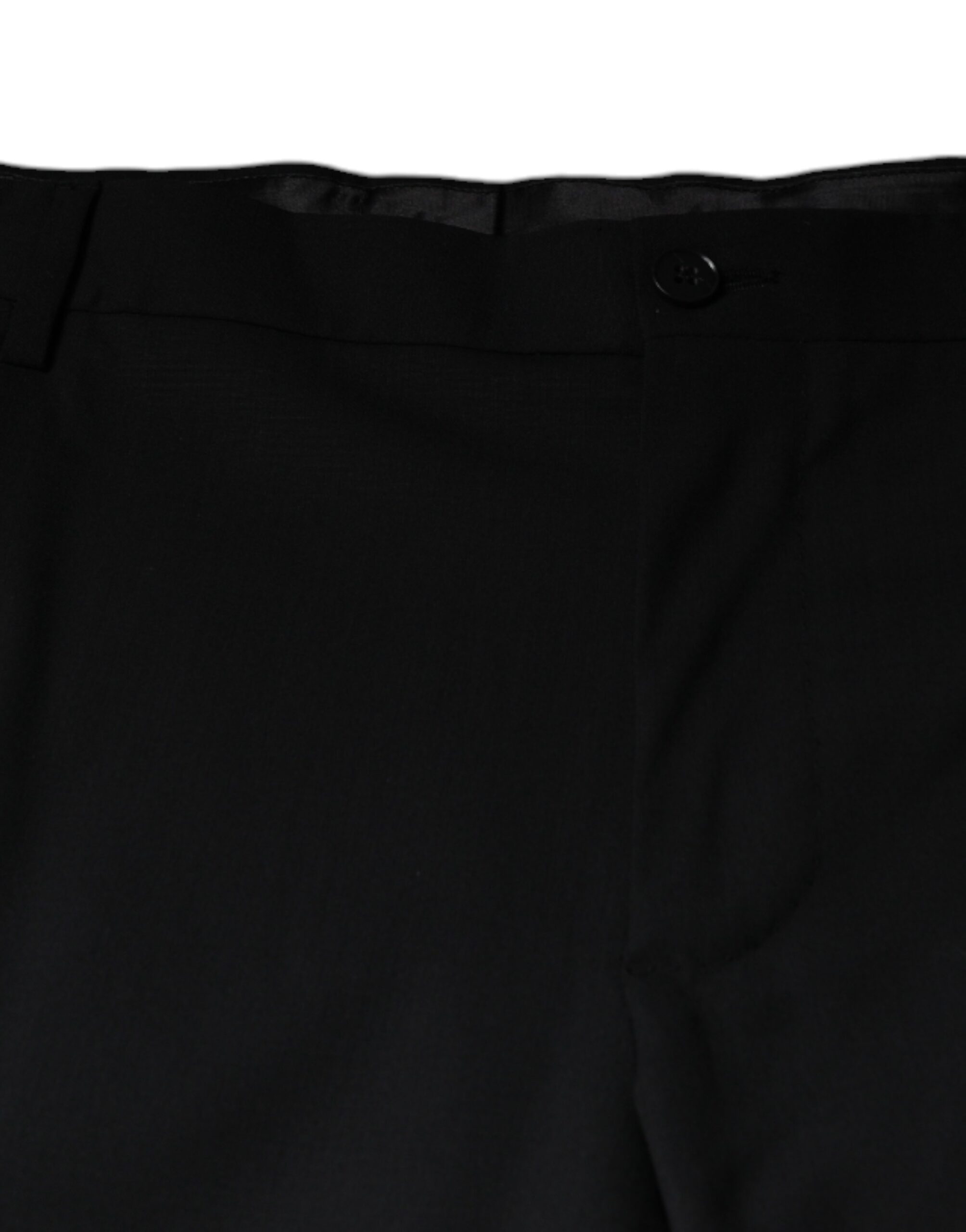 Dolce & Gabbana Black Wool Men Formal Dress Men's Pants