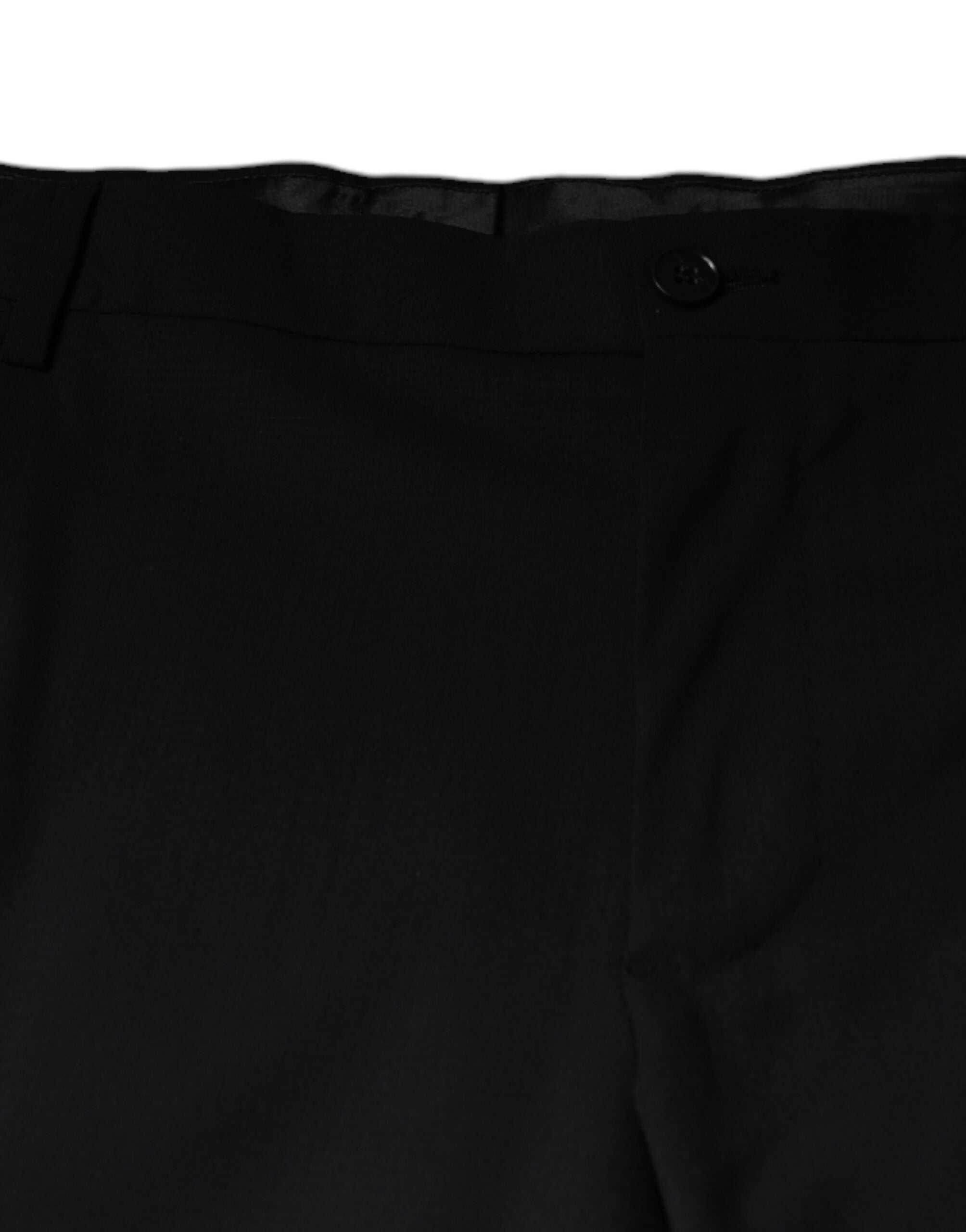 Dolce & Gabbana Black Wool Men Formal Dress Men's Pants