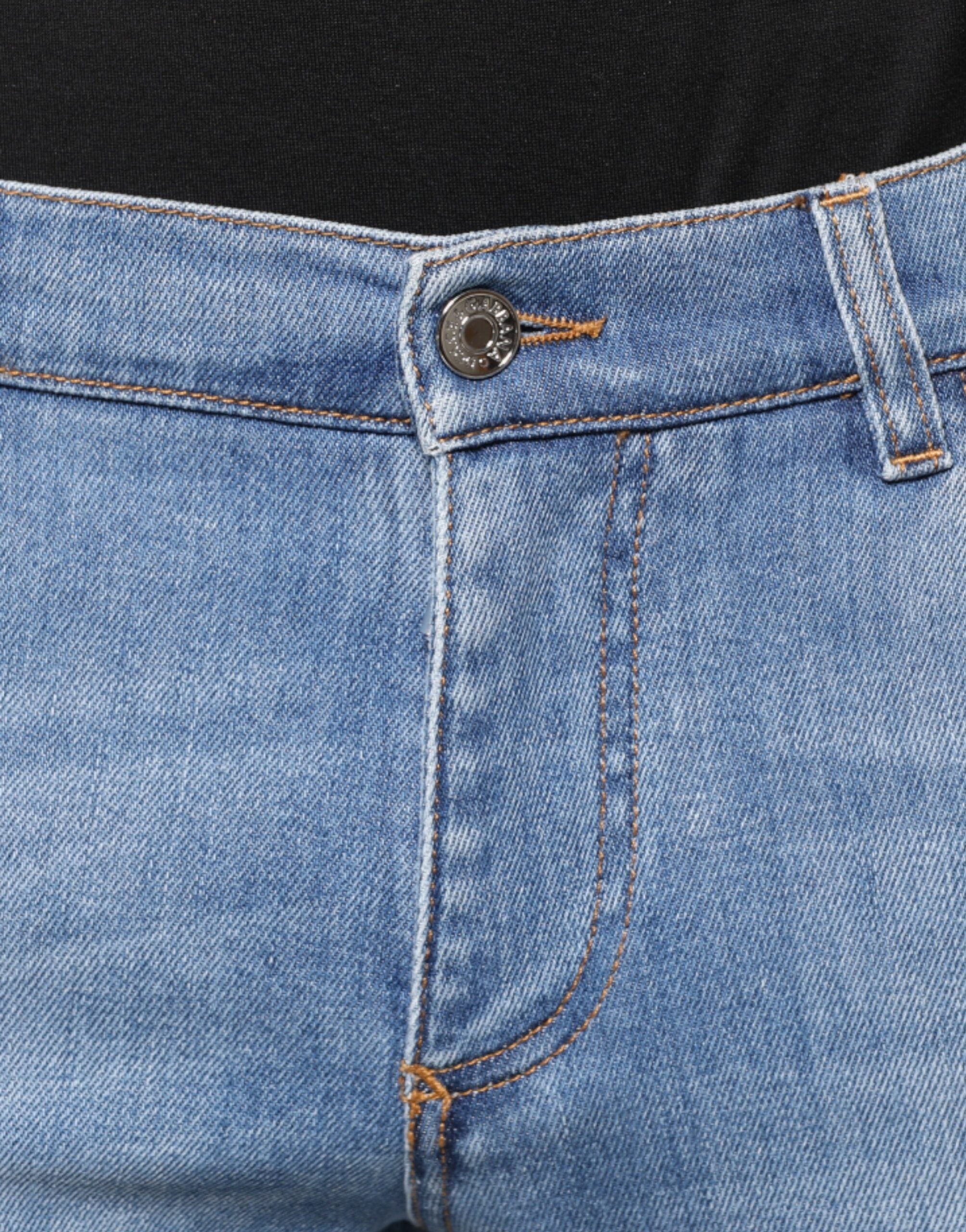 Dolce & Gabbana Blue Cotton Stretch Skinny Denim GOLD Men's Jeans