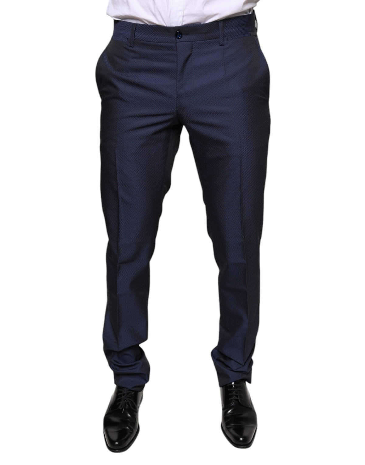 Dolce & Gabbana Blue Polyester Formal Tuxedo Men's Pants (Pre-Owned)
