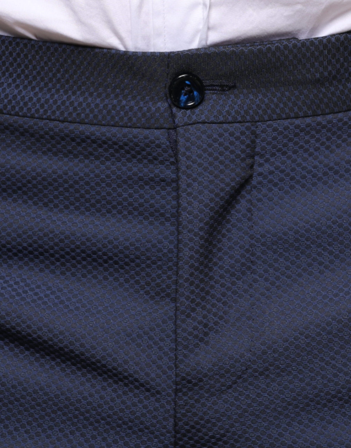 Dolce & Gabbana Blue Polyester Formal Tuxedo Men's Pants (Pre-Owned)