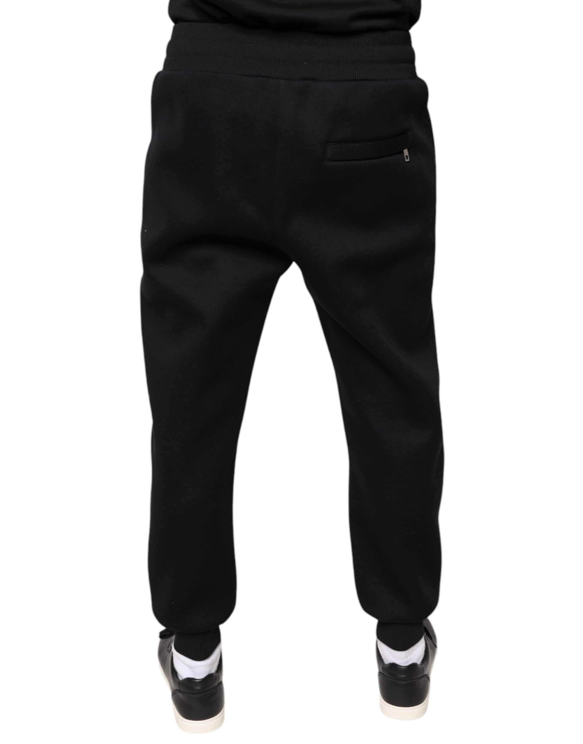 Dolce & Gabbana Black Modal DG Logo Jogger Men SweatMen's Men's Pants (Pre-Owned)