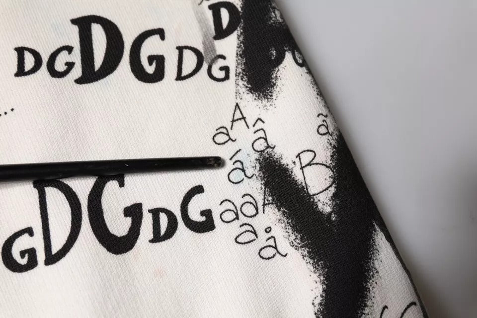 Dolce & Gabbana White Printed Cotton Jogger SweatMen's Men's Pants (Pre-Owned)