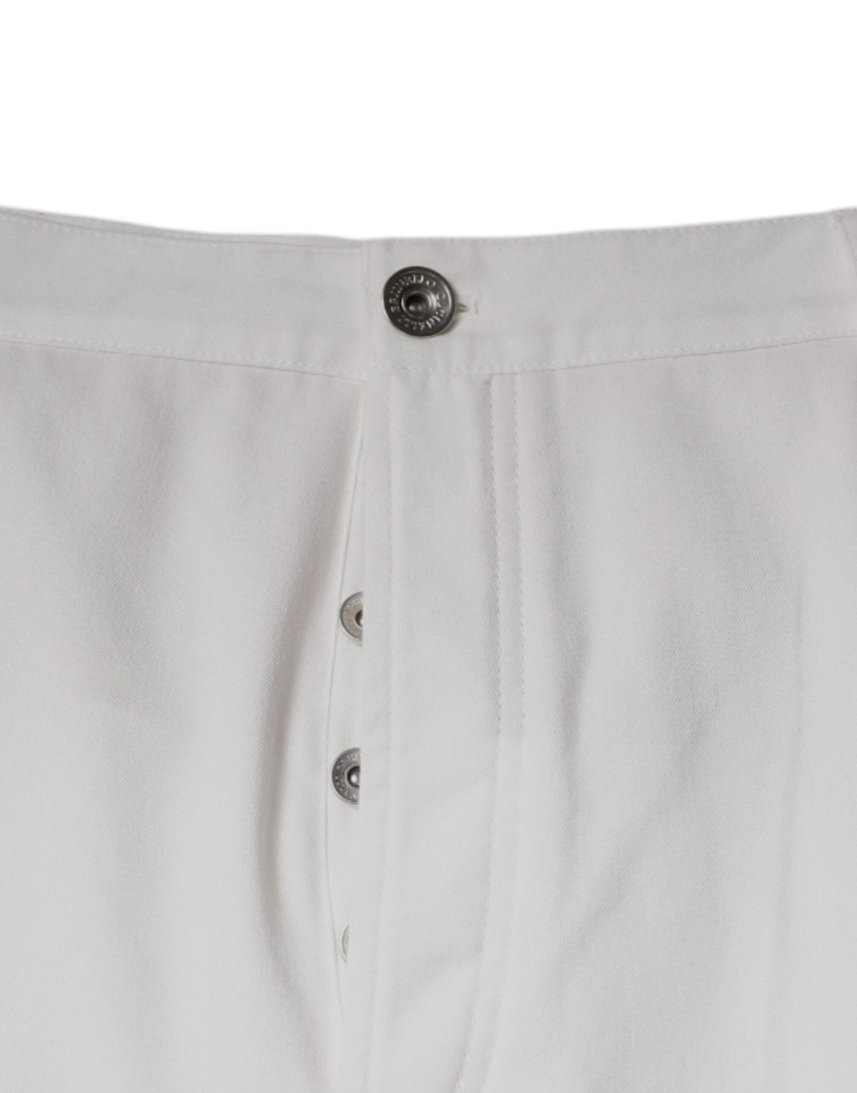 Brunello Cucinelli White Cotton Men Dress Tapered Men's Pants