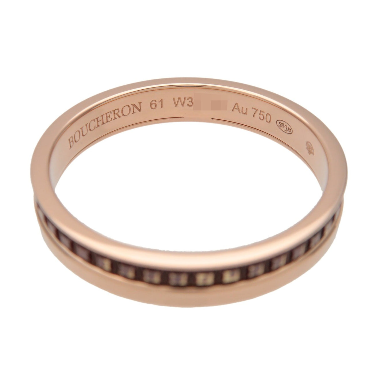 Boucheron Quatre 18K Pink Gold Gold Rose_Gold Ring Jewelry (Pre-Owned)