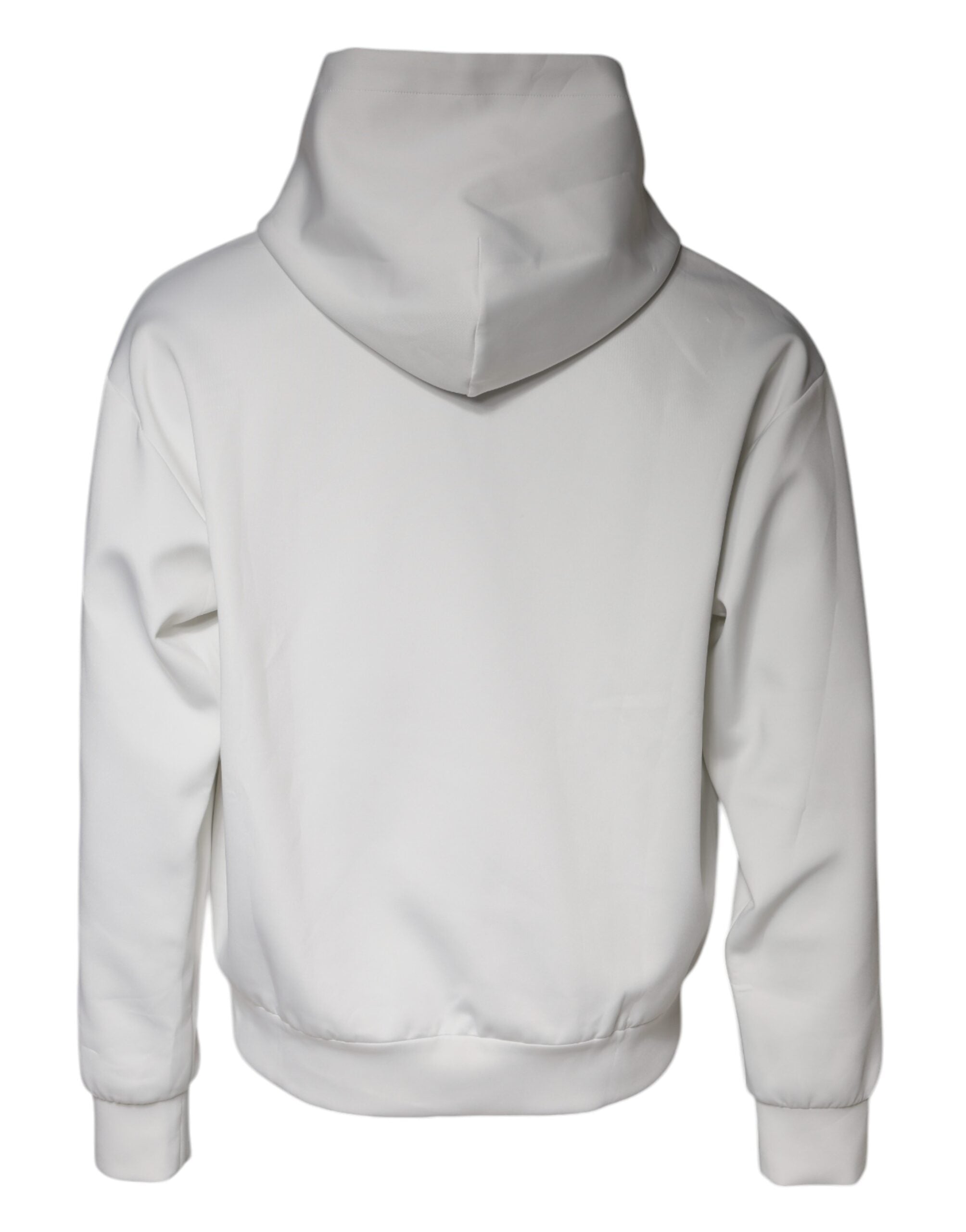 Dolce & Gabbana White D&G Logo Hooded Men Sweatshirt Men's Sweater (Pre-Owned)