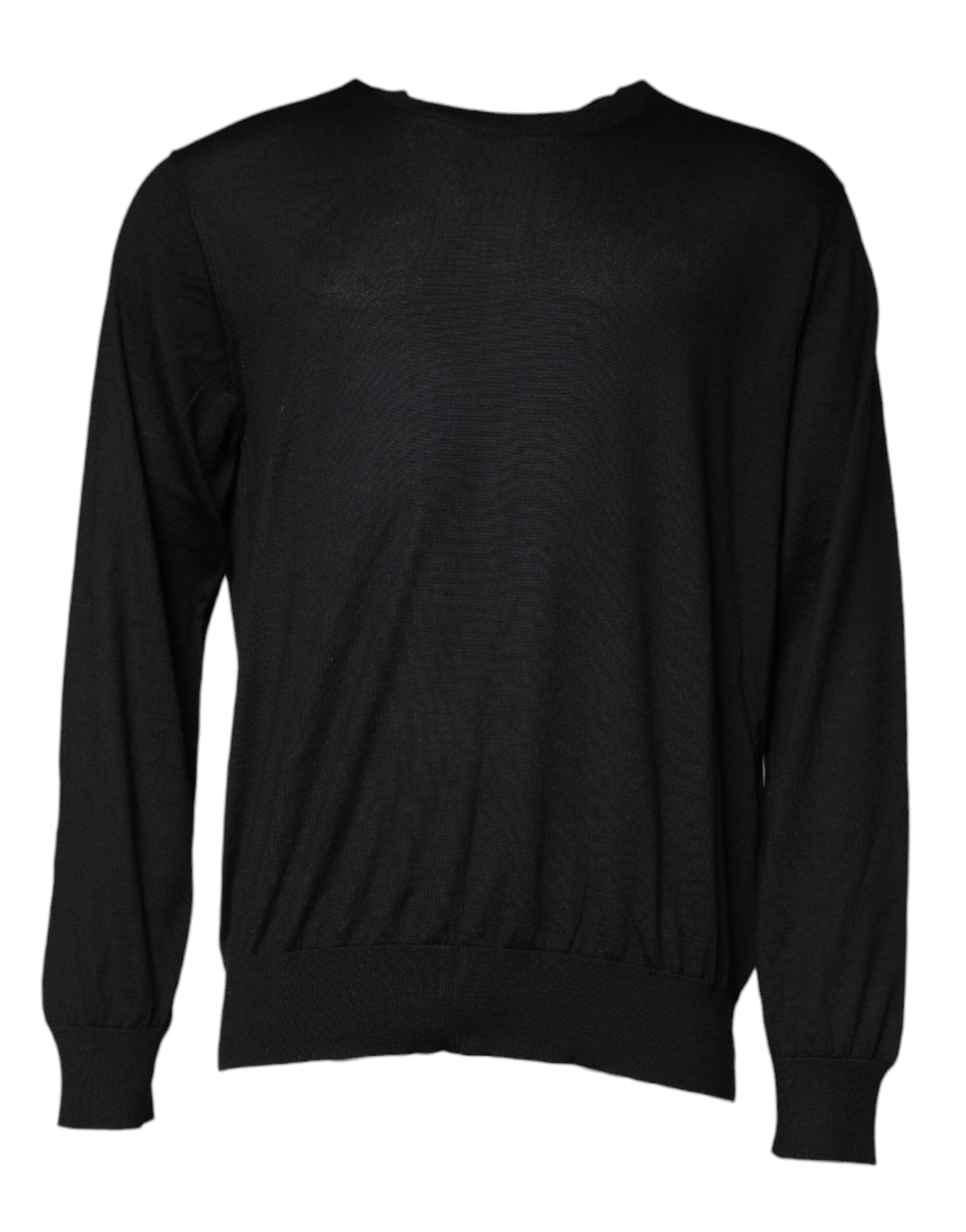 Dolce & Gabbana Black Cashmere Crew Neck Pullover Men's Sweater (Pre-Owned)