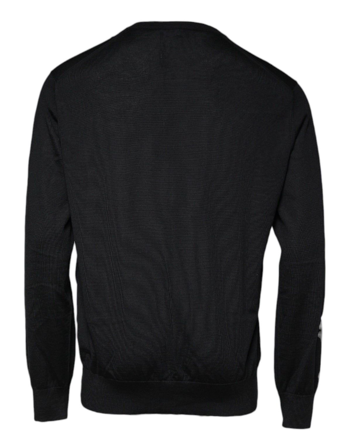 Dolce & Gabbana Black Cashmere Crew Neck Pullover Men's Sweater (Pre-Owned)