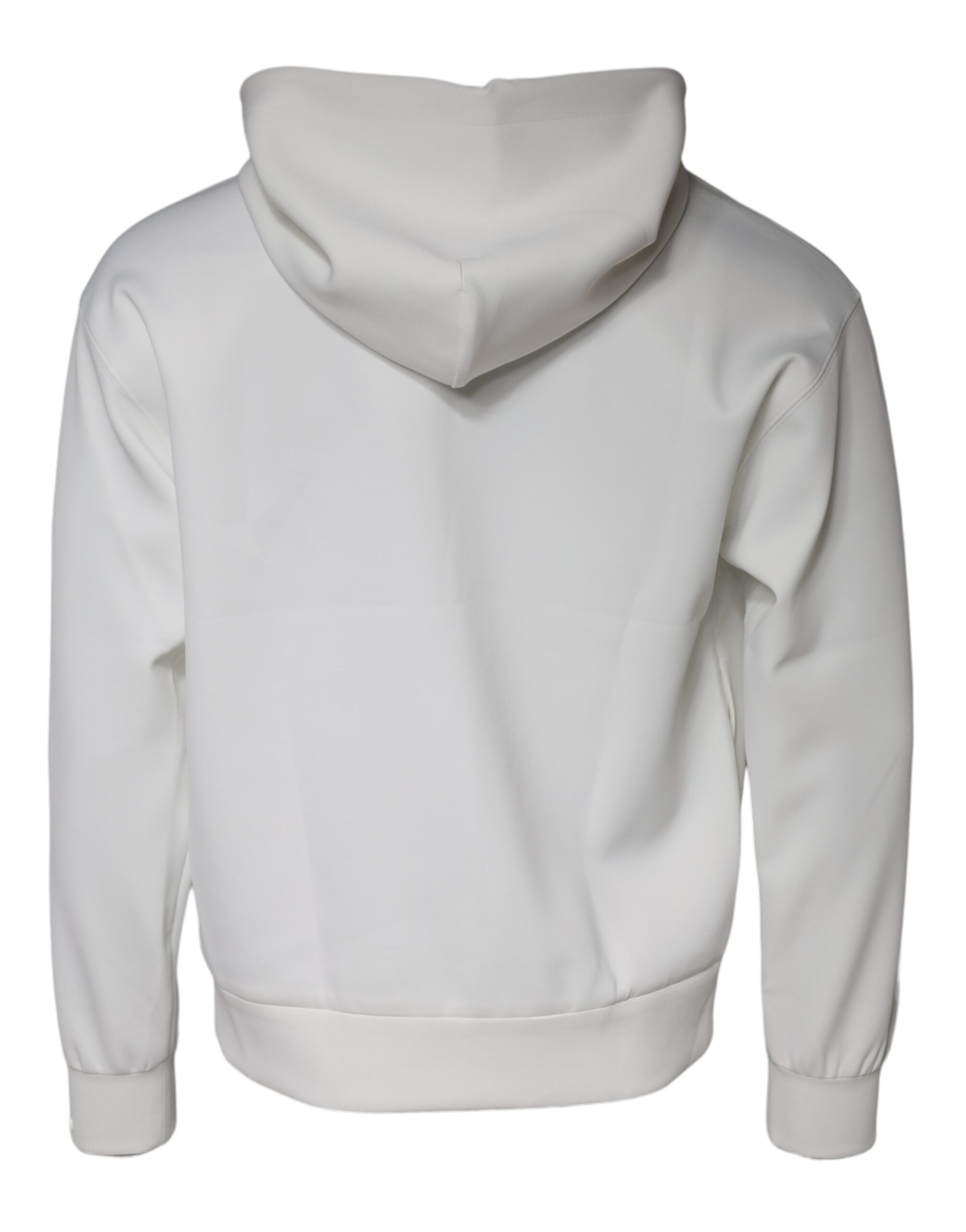 Dolce & Gabbana White DG Logo Hooded Men Sweatshirt Men's Sweater (Pre-Owned)