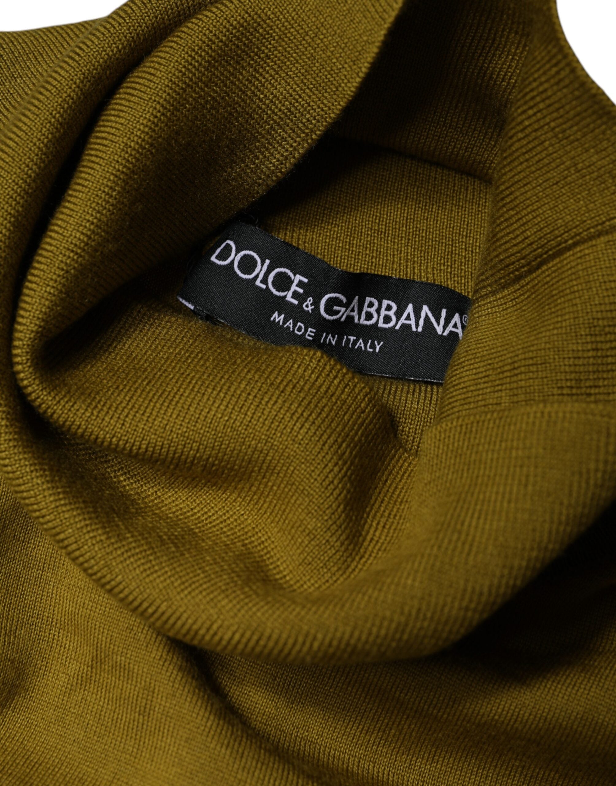 Dolce & Gabbana Brown Cashmere Turtleneck Pullover Men's Sweater (Pre-Owned)