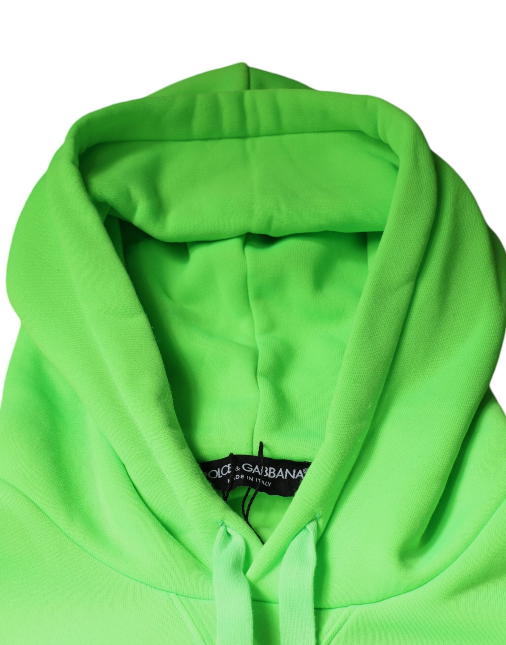 Dolce & Gabbana Green Logo Hooded Pullover Sweatshirt Men's Sweater (Pre-Owned)