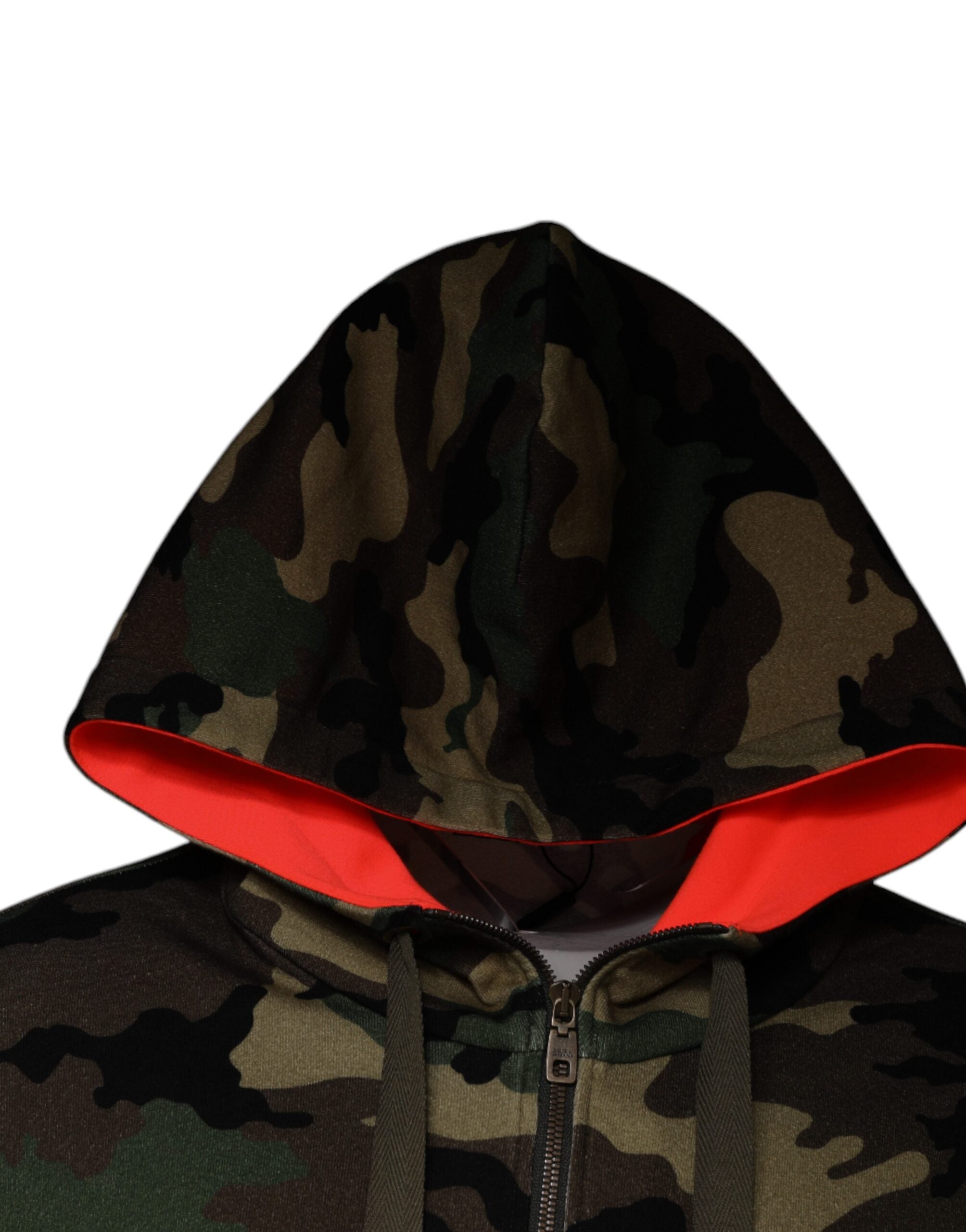 Dolce & Gabbana Multicolor Camouflage Hooded Men Sweatshirt Men's Sweater