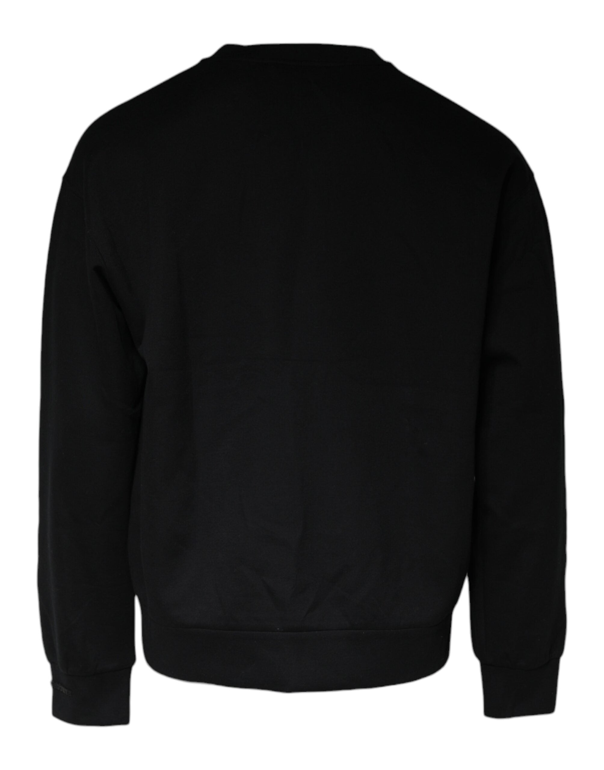 Dolce & Gabbana Black DG Logo Cotton Men Sweatshirt Men's Sweater (Pre-Owned)