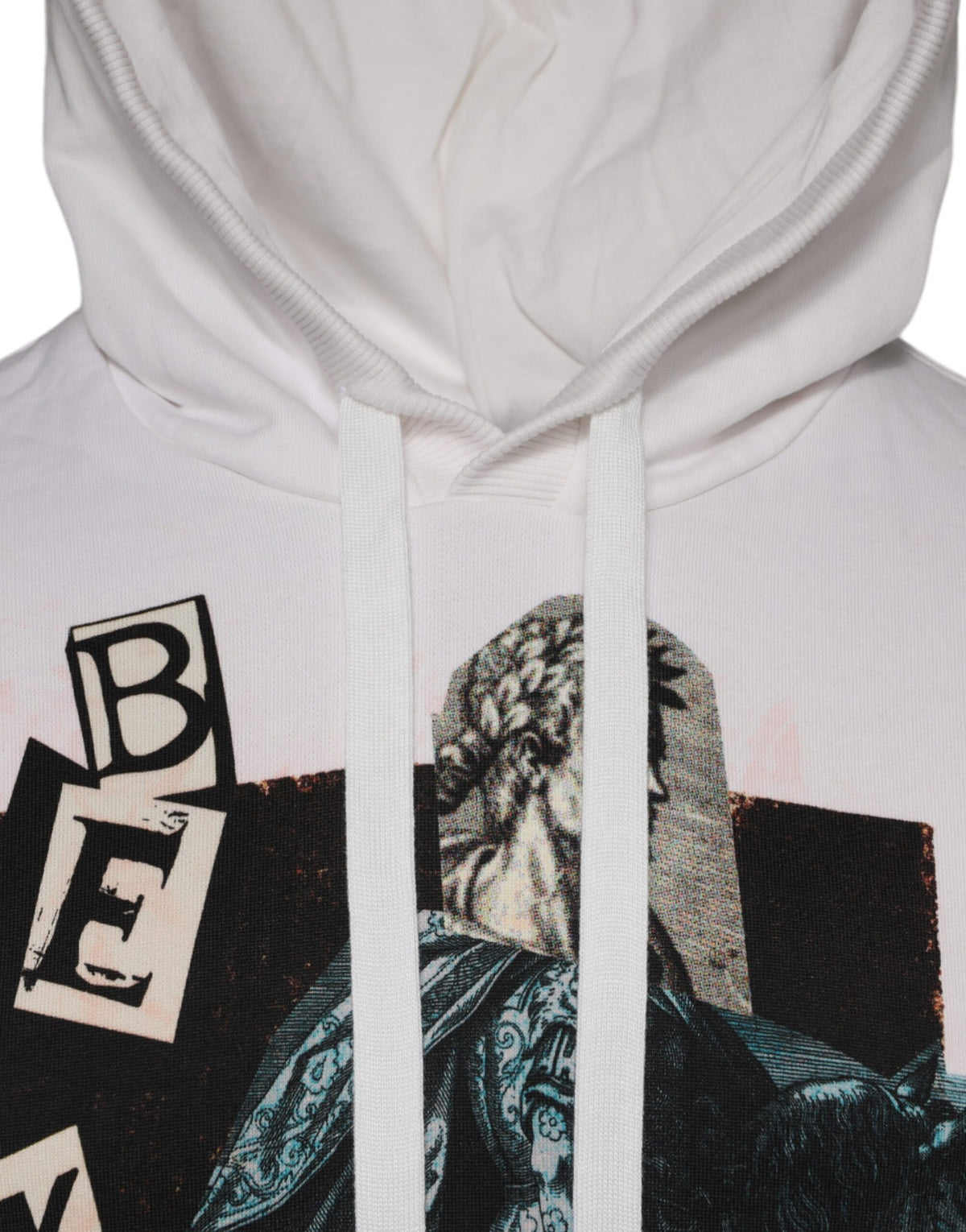 Dolce & Gabbana White Caesar Cotton Hooded Pullover Men's Sweater (Pre-Owned)