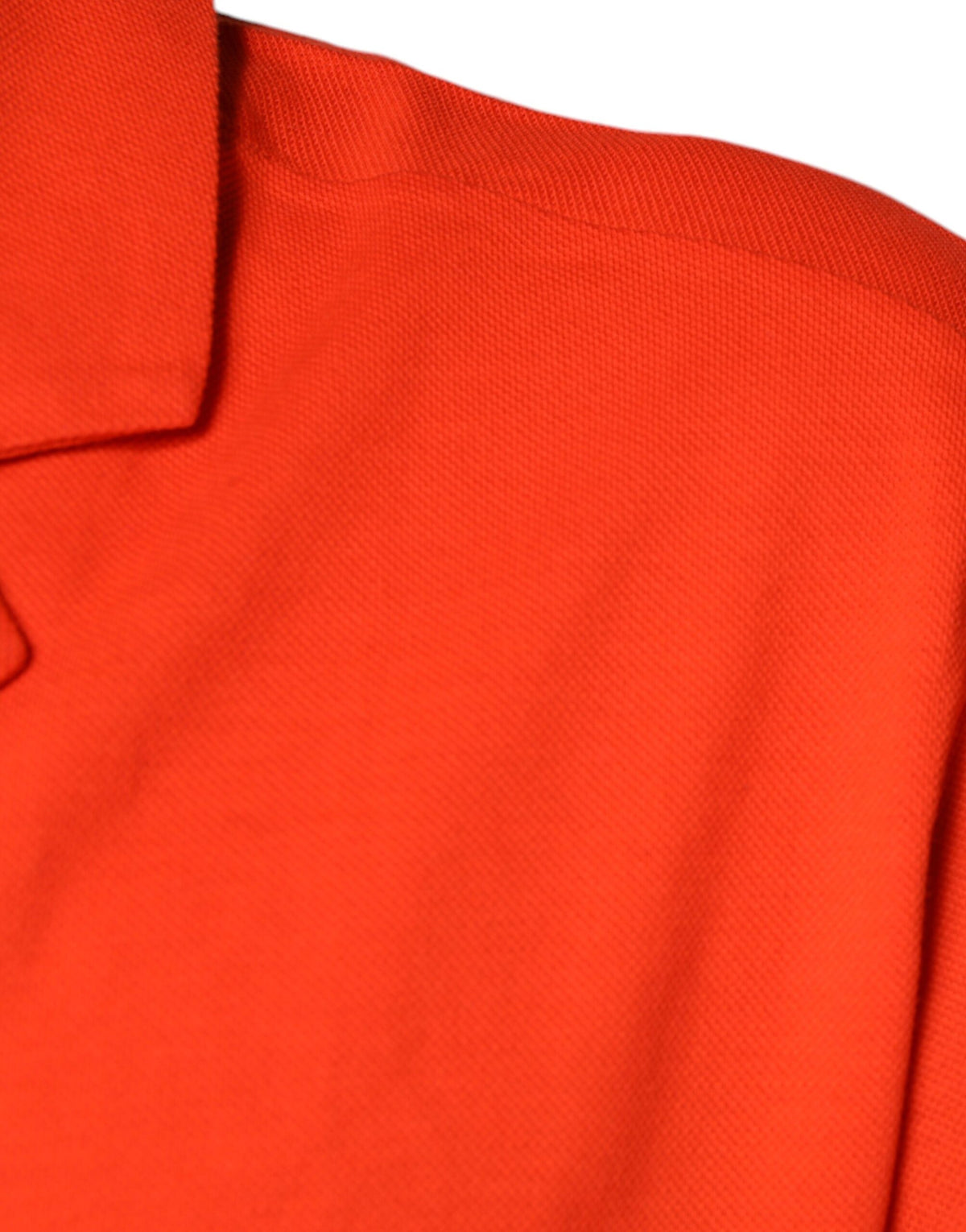 Dolce & Gabbana Orange Cotton Button Down Casual Polo Men's Shirt