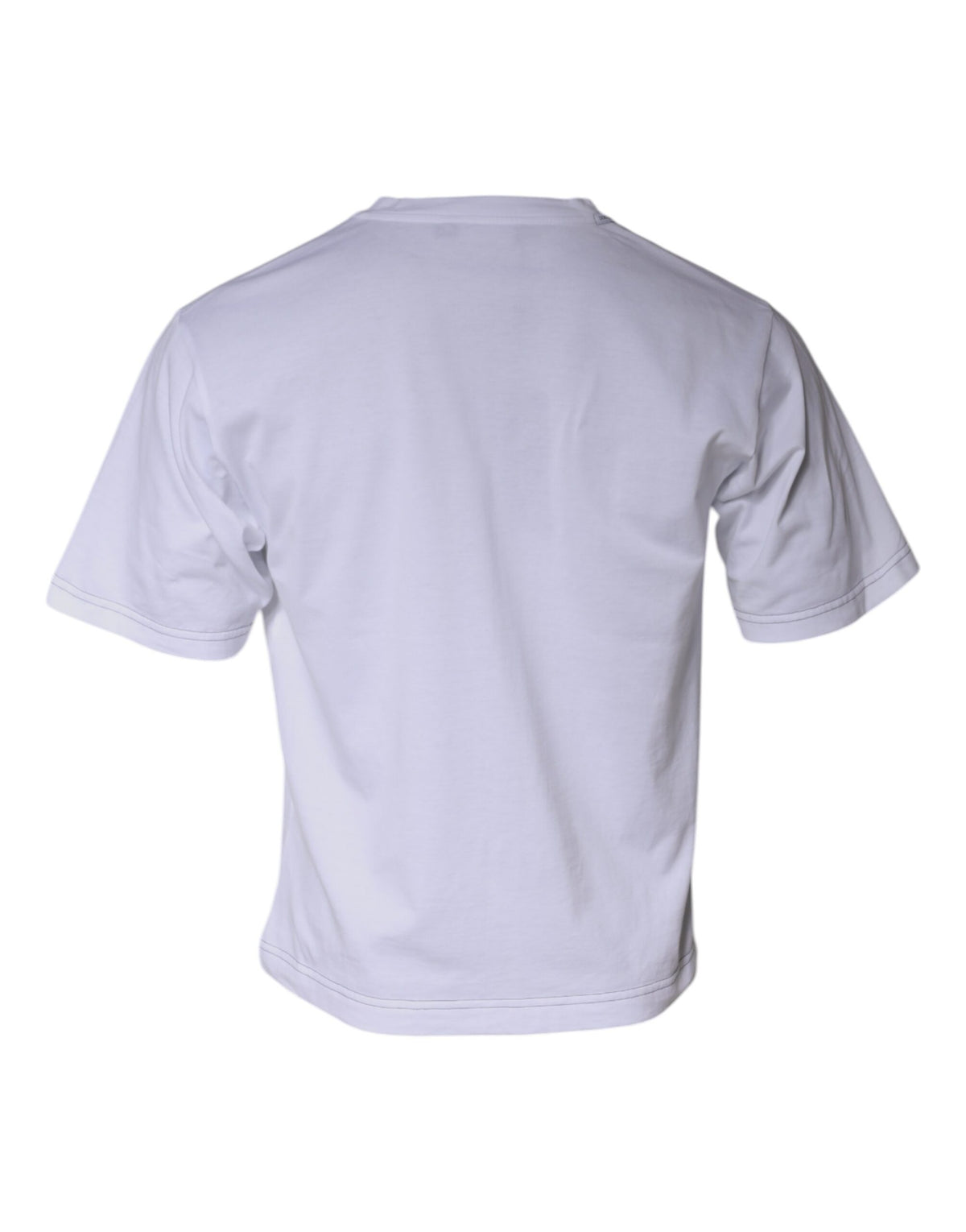 Dolce & Gabbana White DG Logo Cotton Shorts Sleeves Men's T-shirt