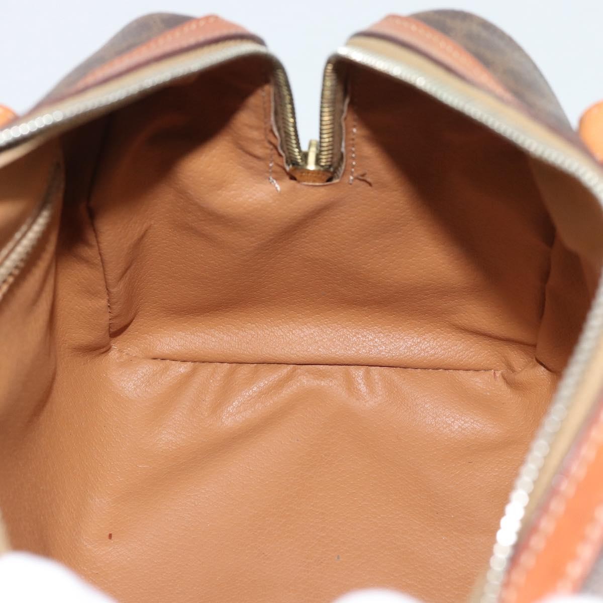 Celine Boston Macadam Canvas Brown Pvc Travel Bag Bag (Pre-Owned)