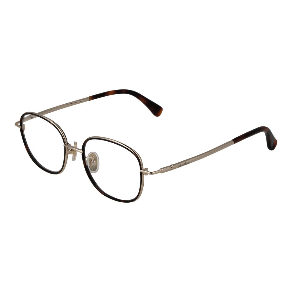 Max Mara Brown Metal Glasses Women's (Frames)
