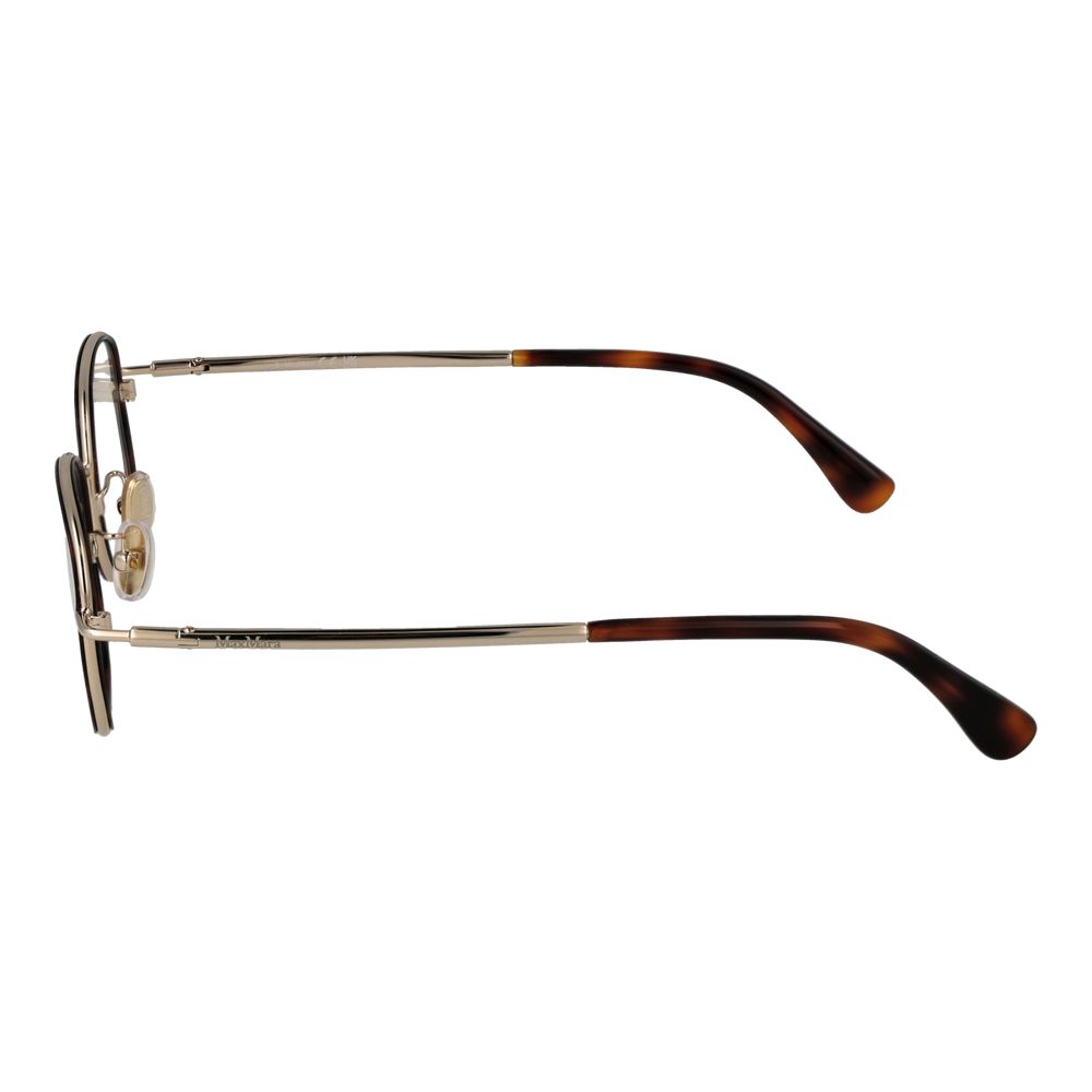 Max Mara Brown Metal Glasses Women's (Frames)