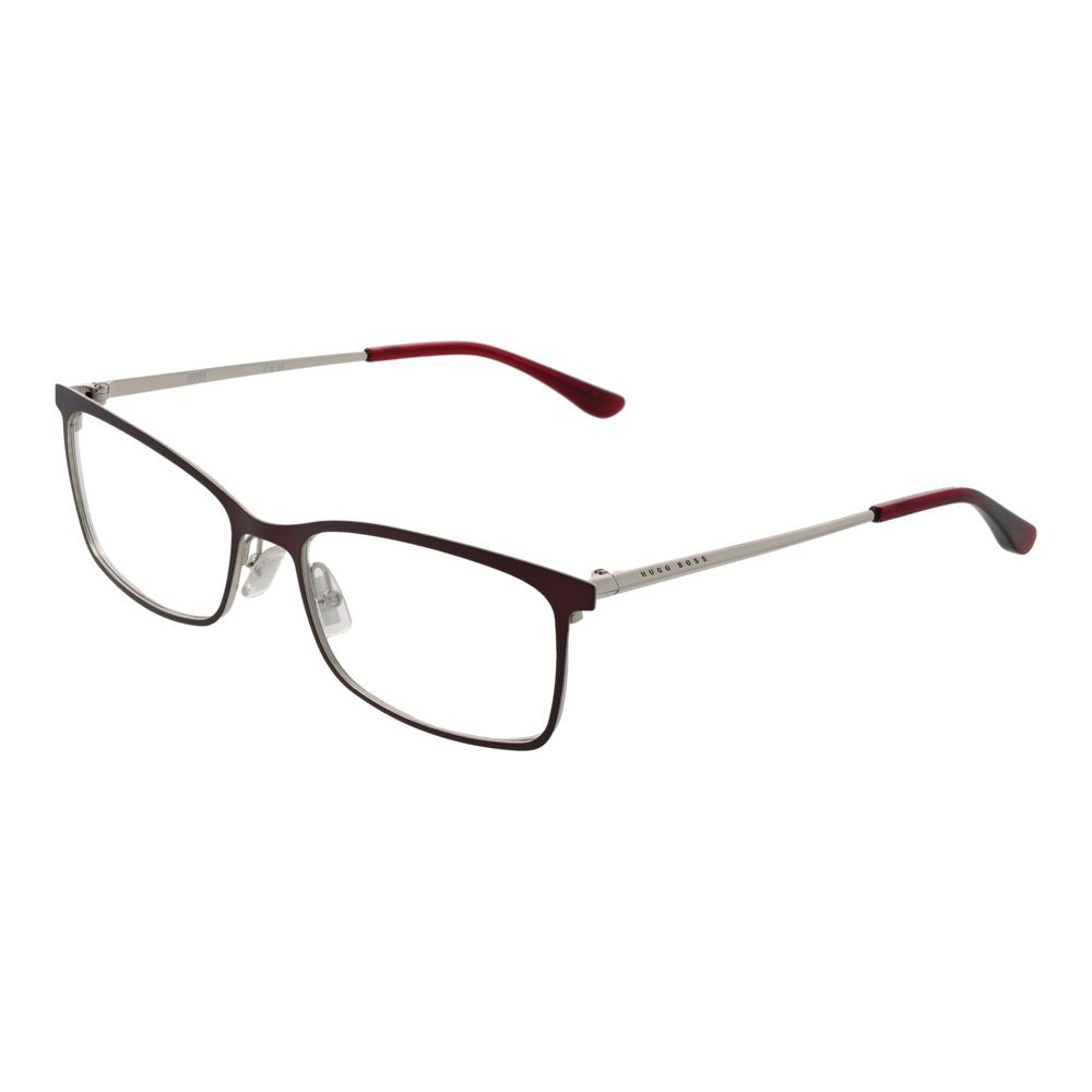 Hugo Boss Burgundy Stainless Steel Glasses Women's (Frames)