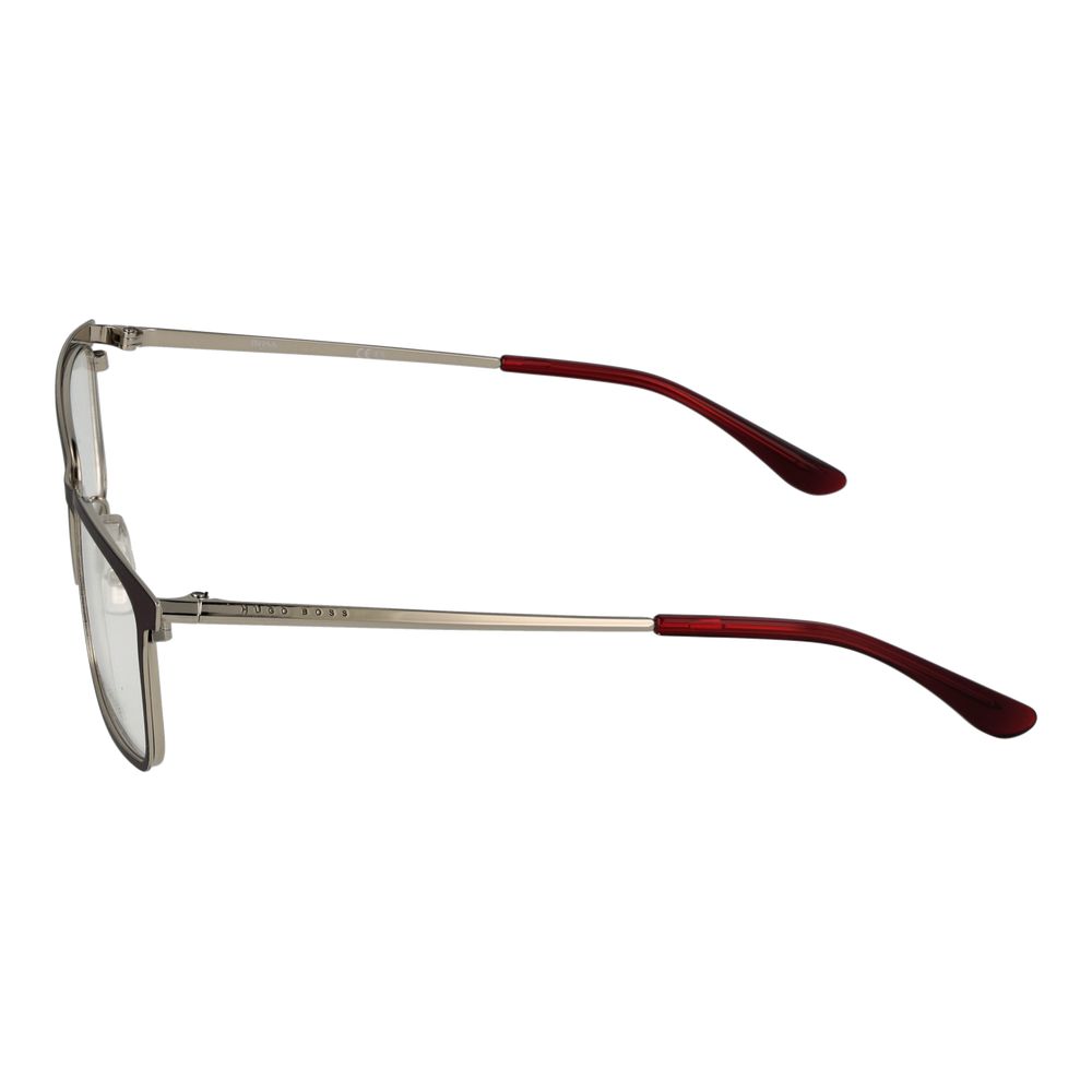 Hugo Boss Burgundy Stainless Steel Glasses Women's (Frames)