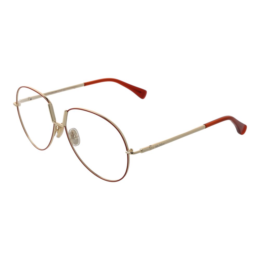 Max Mara Orange Metal Glasses Women's (Frames)
