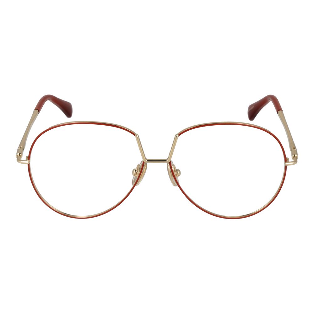 Max Mara Orange Metal Glasses Women's (Frames)
