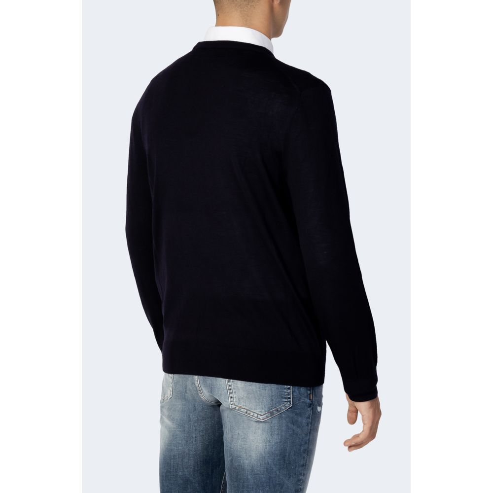 Armani Exchange Blue Wool Men's Sweatshirt