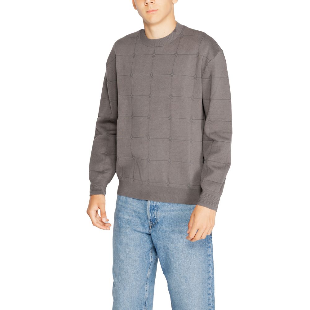 Armani Exchange Gray Cotton Men's T-Shirt