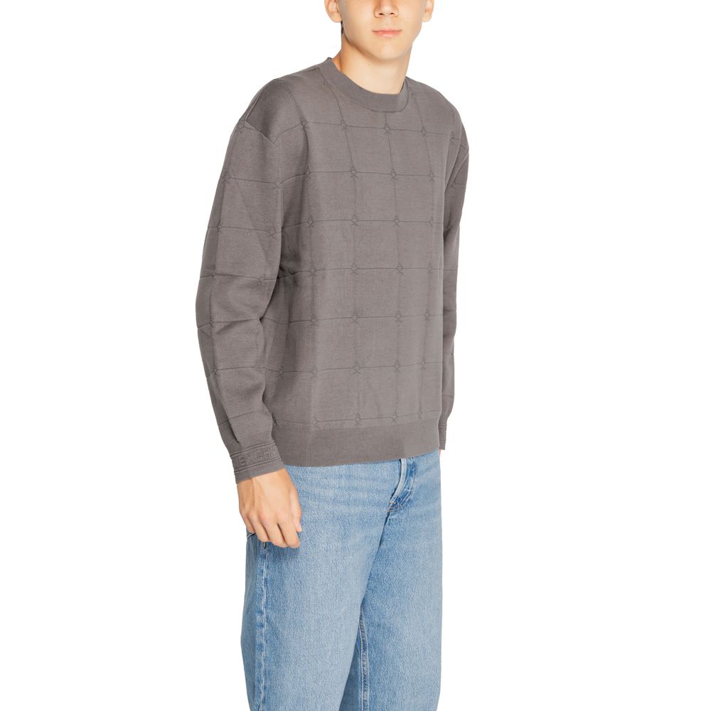 Armani Exchange Gray Cotton Men's T-Shirt