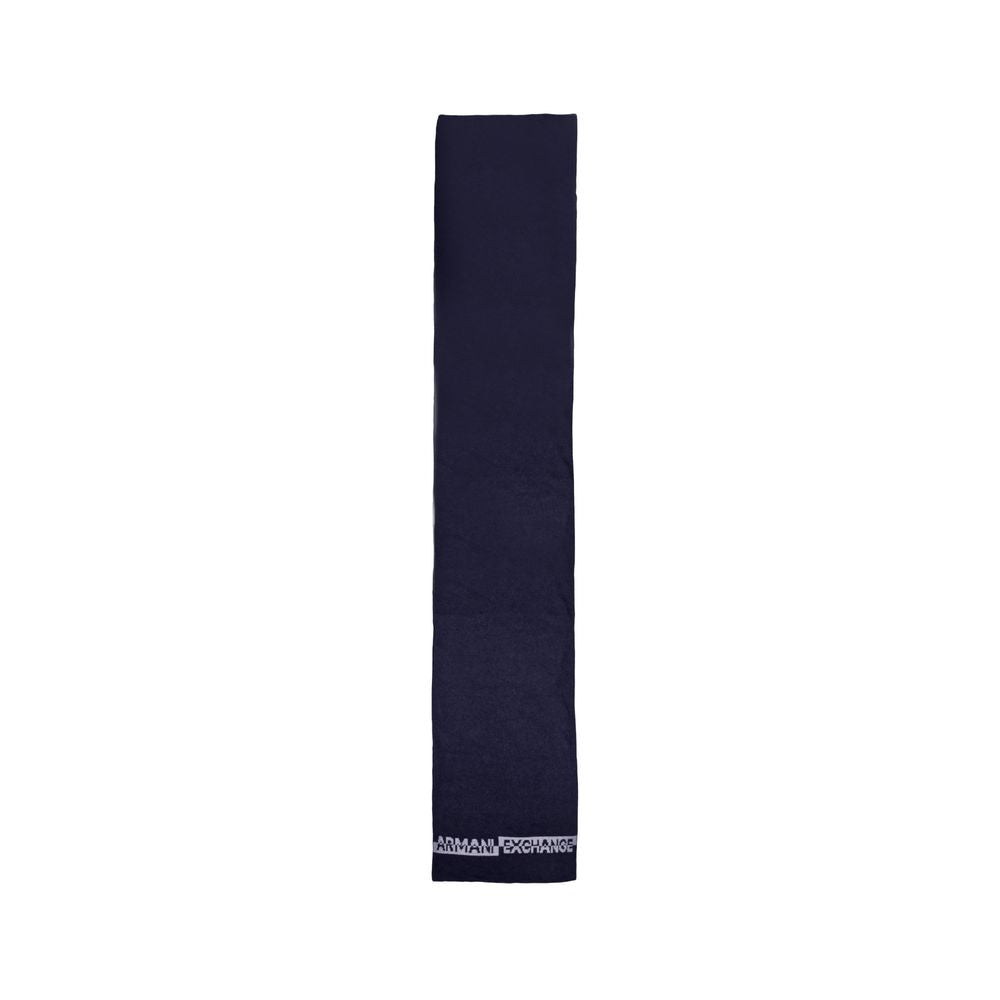Armani Exchange Blue Polyamide Men's Scarf