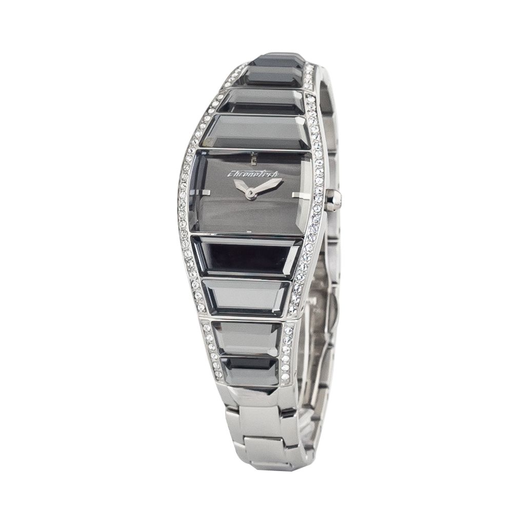 Chronotech Silver Stainless Steel Women's Watch