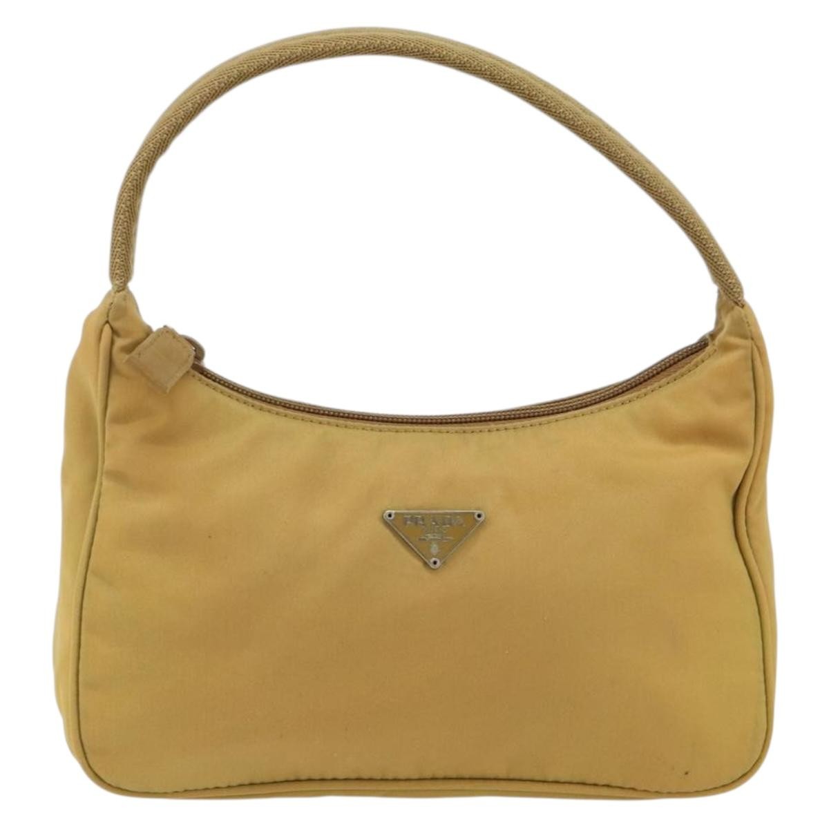 Prada Re-Edition 2000 Hobo Tessuto Beige Nylon Shoulder Bag Bag (Pre-Owned)