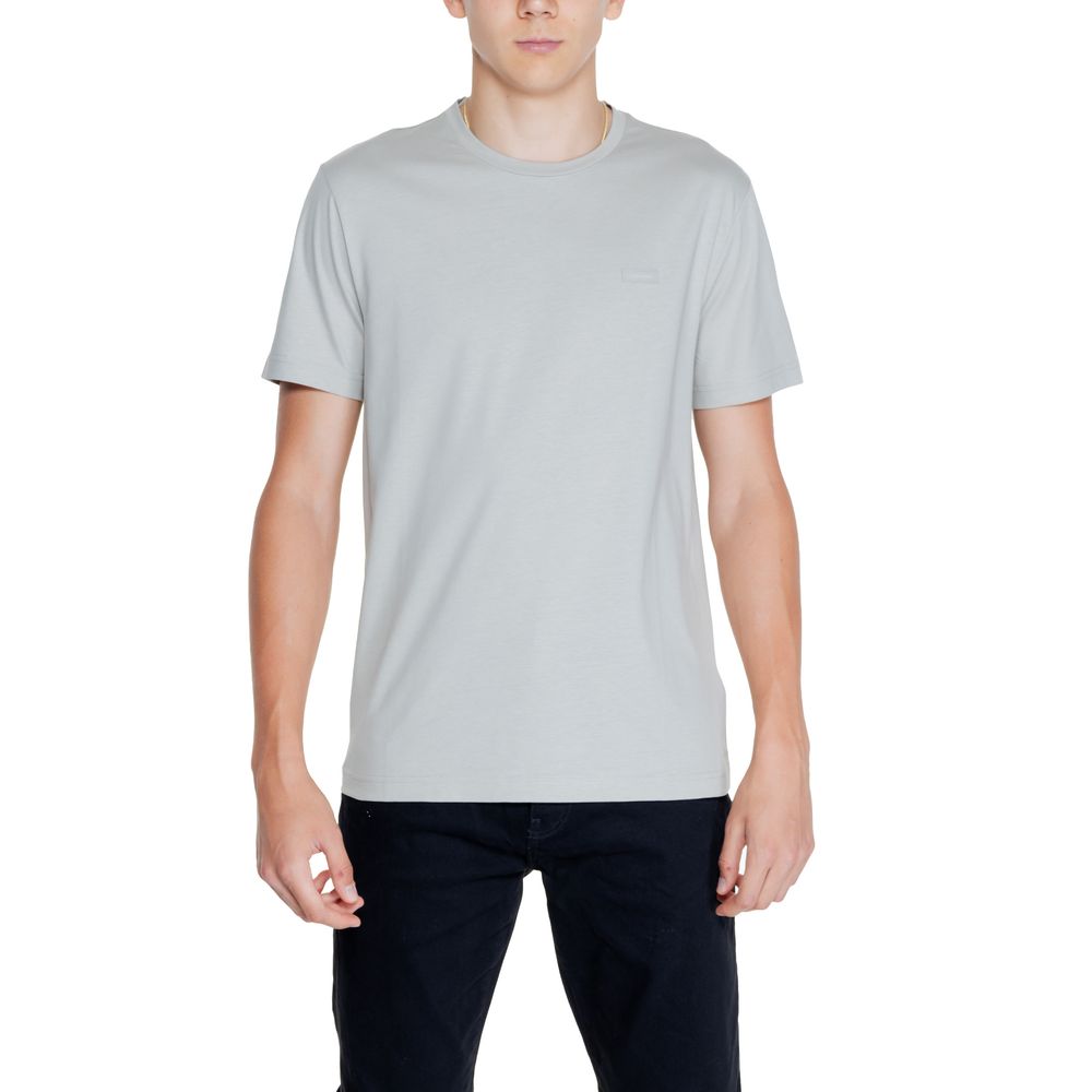 Calvin Klein Gray Cotton Men's T-Shirt