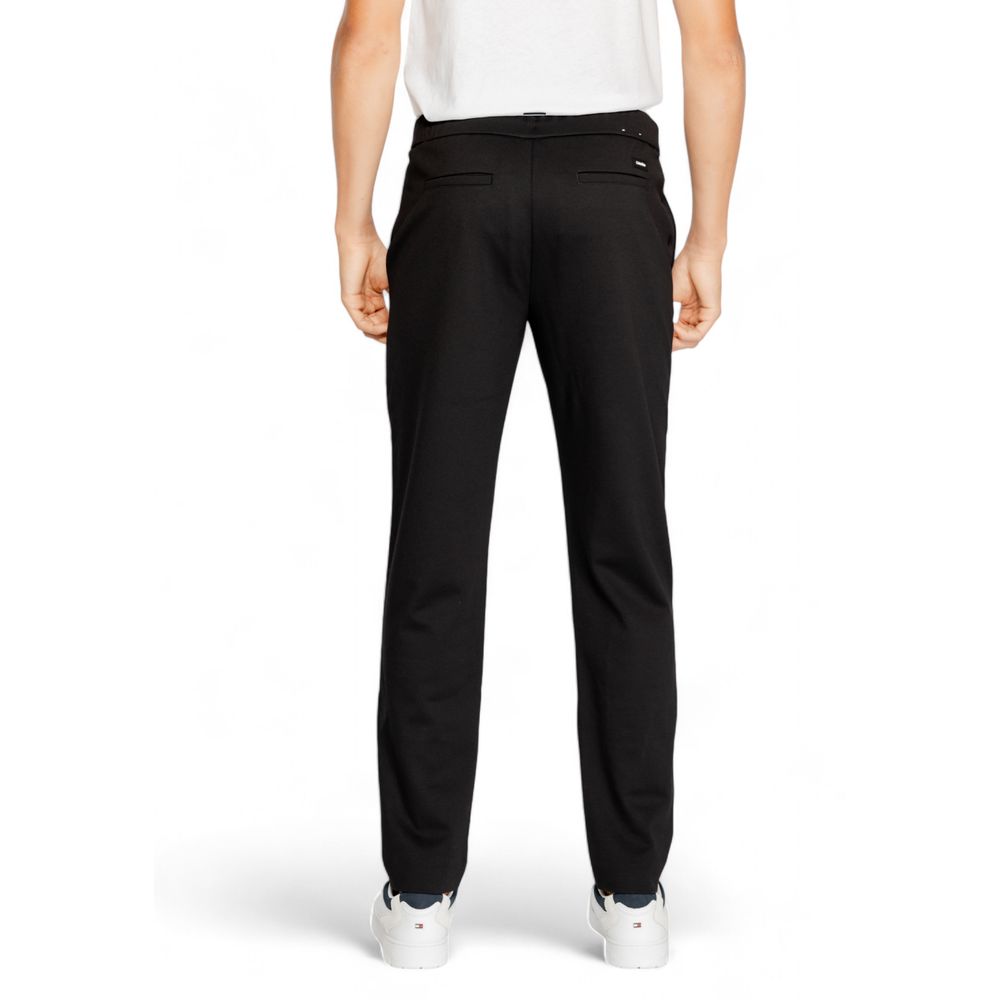 Calvin Klein Black Polyester Polyester Jeans & Men's Pant