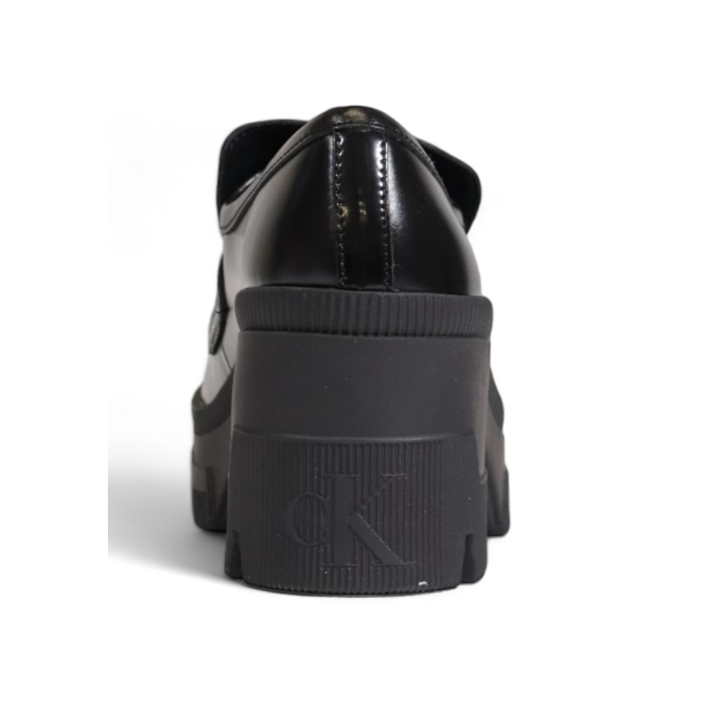 Calvin Klein Black Leather Women's Sandal
