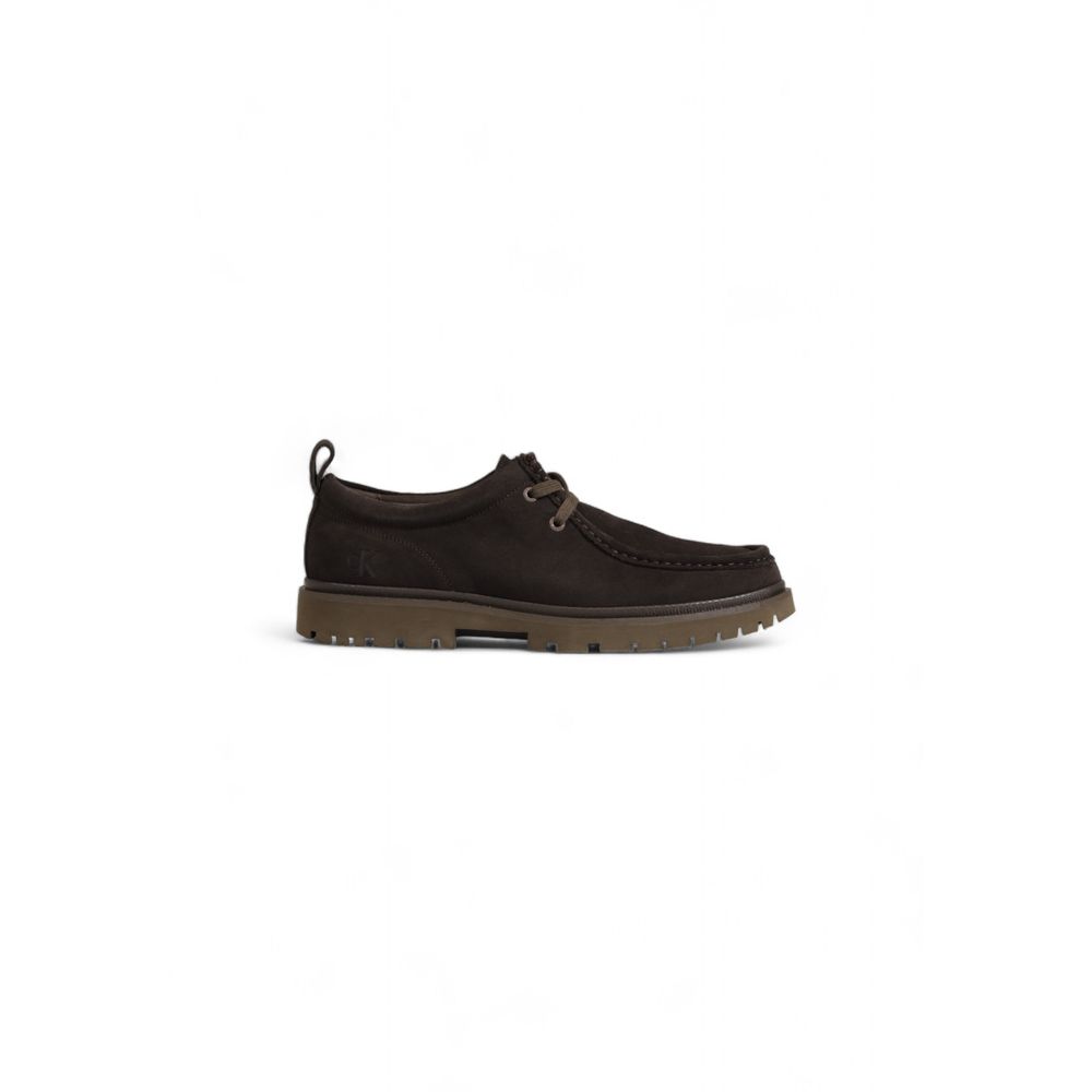 Calvin Klein Brown Suede Leather Men's Casual