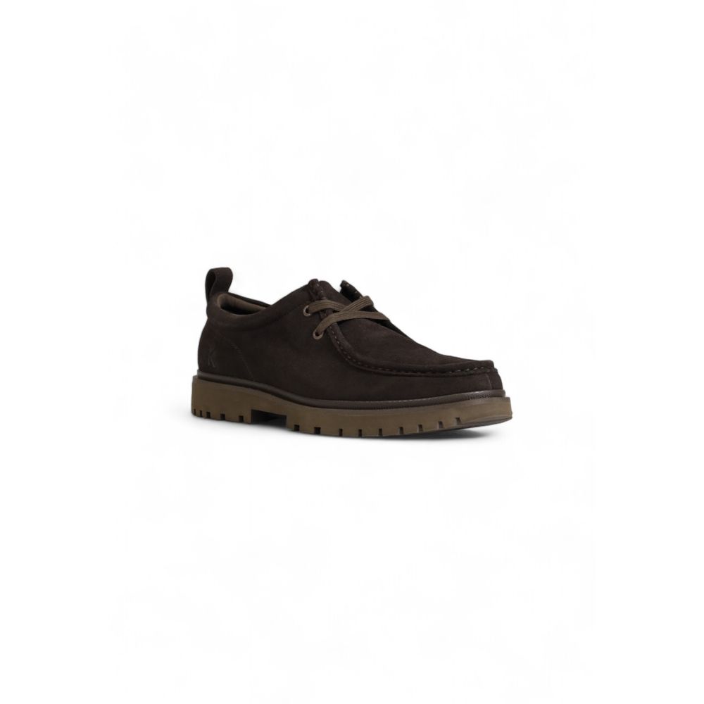 Calvin Klein Brown Suede Leather Men's Casual