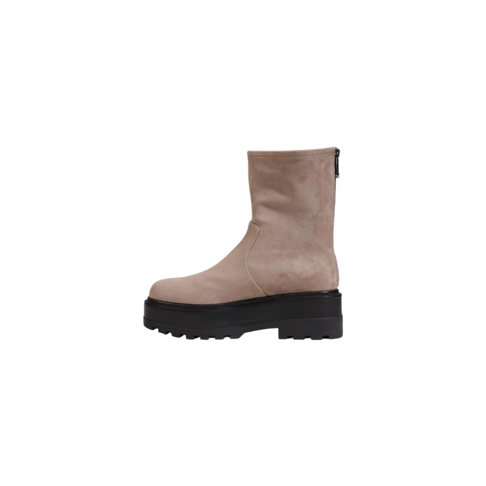 Calvin Klein Gray Recycled Polyester Women's Boot