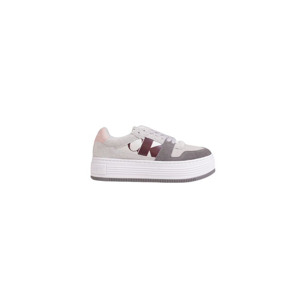 Calvin Klein Gray Leather Women's Sneaker