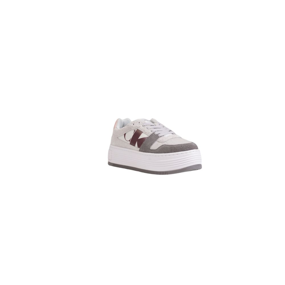 Calvin Klein Gray Leather Women's Sneaker