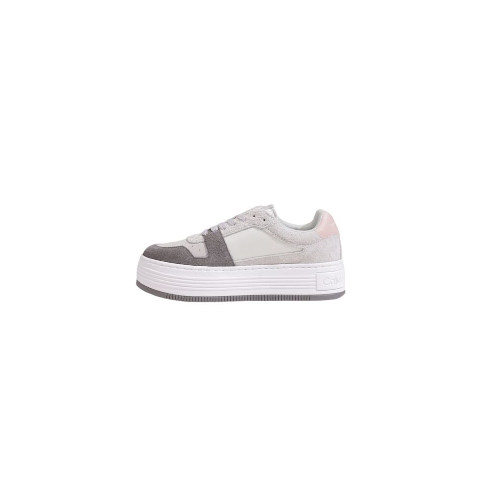 Calvin Klein Gray Leather Women's Sneaker
