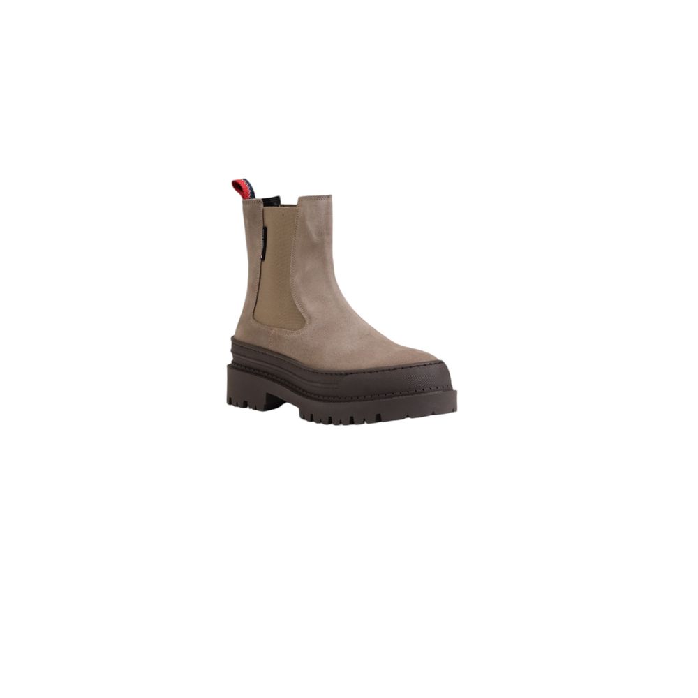 Tommy Hilfiger Gray Suede Leather Women's Boot