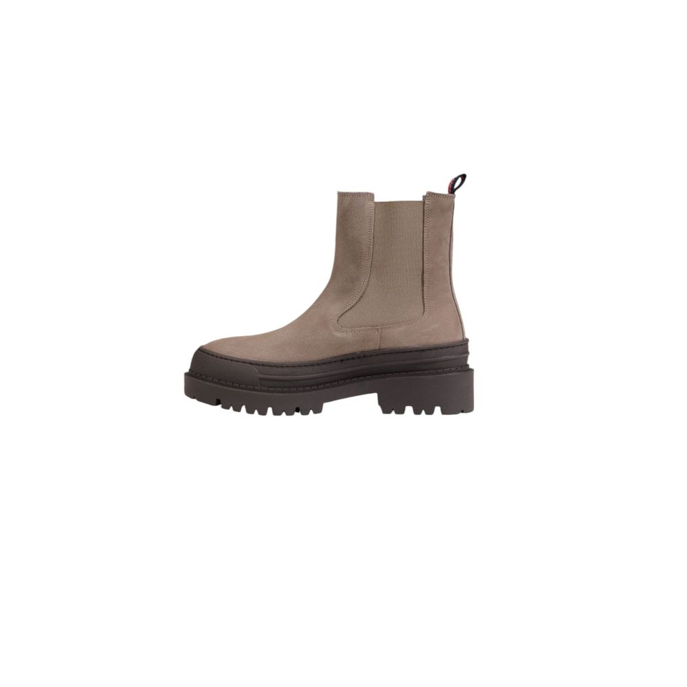 Tommy Hilfiger Gray Suede Leather Women's Boot