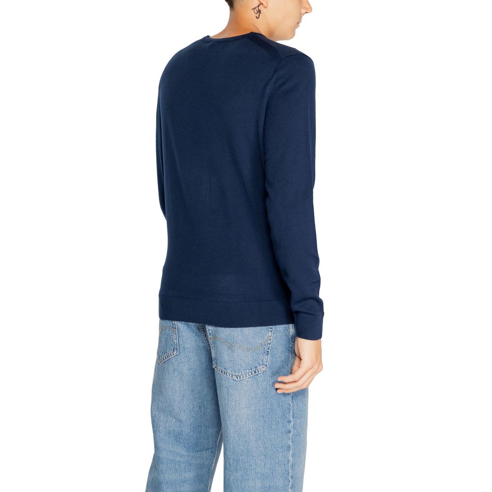 Calvin Klein Blue Recycled Wool Men's T-Shirt