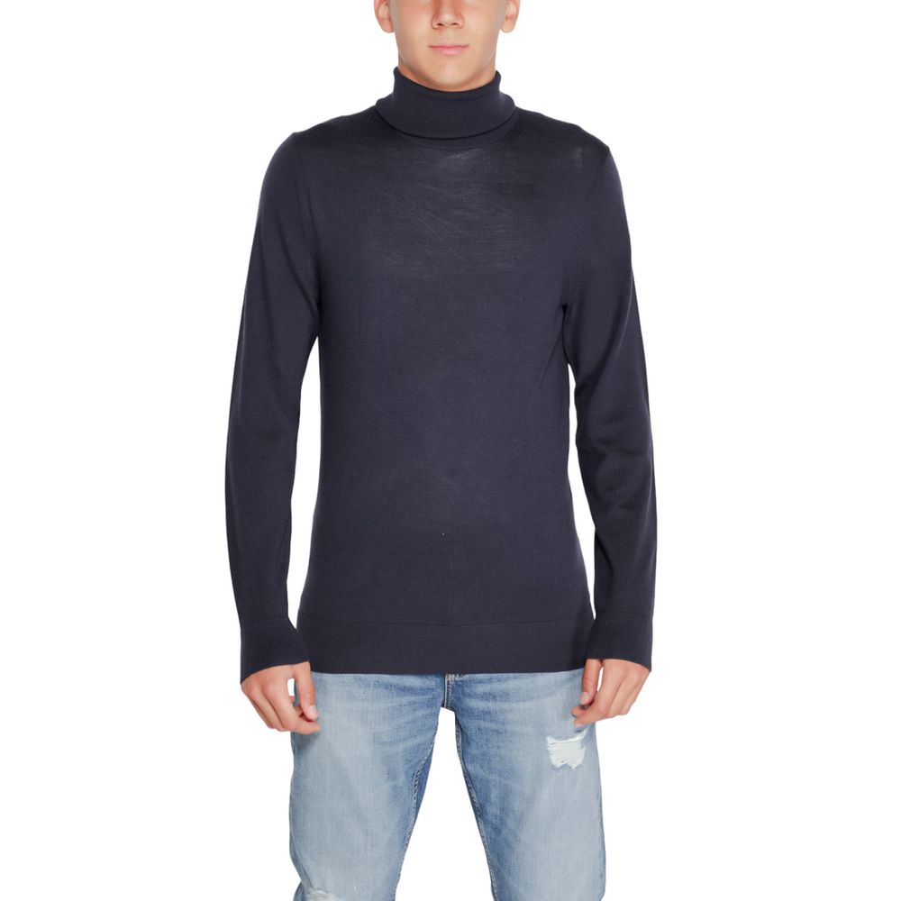 Calvin Klein Blue Wool Men's Sweater