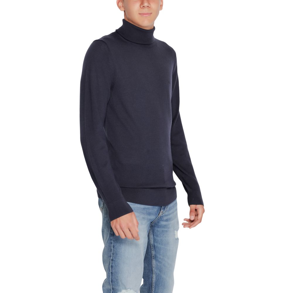 Calvin Klein Blue Wool Men's Sweater